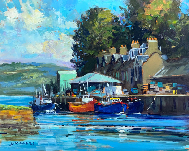 Saturday Promenade, 8x10" oil