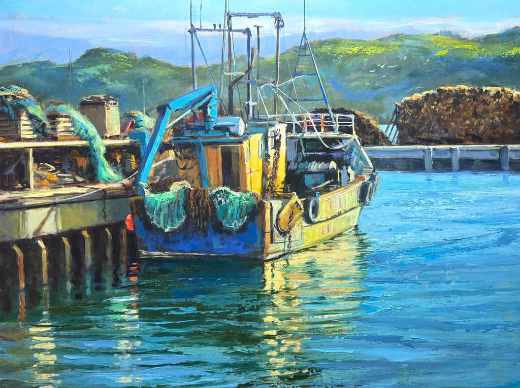 Nets to Dry, 16x20 oil