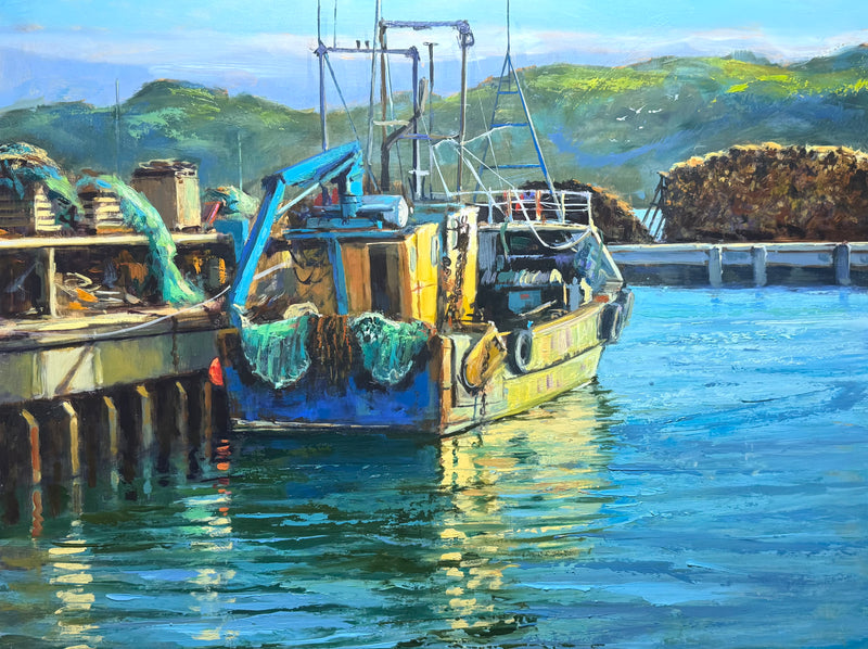 Nets to Dry, 16x20 oil