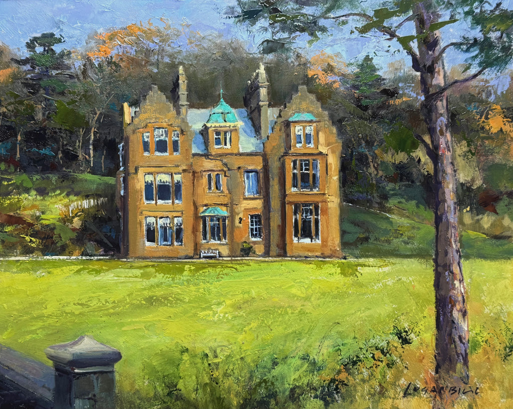Ronachan House, Autumn 24x30cm oil £400